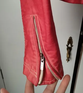 Chaqueta motera Laura J Roja Talla L