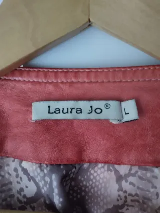 Chaqueta motera Laura J Roja Talla L