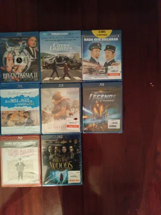 Películas blu ray precintadas a 5 euros (unidad)