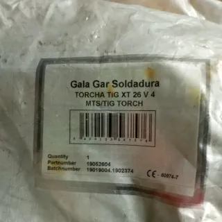 Pistola Soldadura TIG Gala Gar XT 26 V4