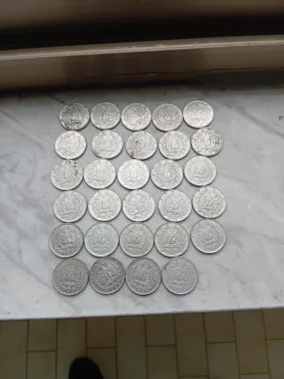 Lotto di 29 monete antiche regno d Italia 2 lire