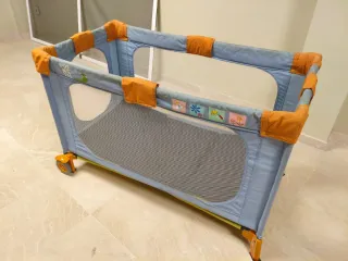 Parque Cuna Prenatal Azul y Naranja