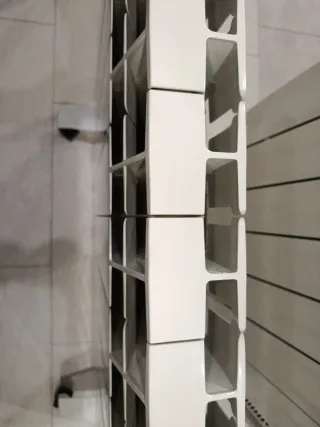 Radiador Eléctrico Plata y Blanco