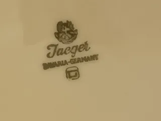 Zuppiera Jaeger Porcellana, Bianco, Oro e Blu