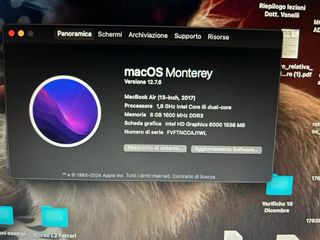 Apple MacBook Air 2017 Grigio Argento