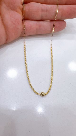 Set collana e bracciale in oro giallo 18kt 750