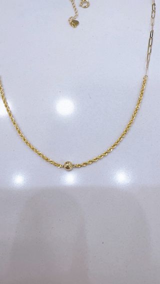 Set collana e bracciale in oro giallo 18kt 750