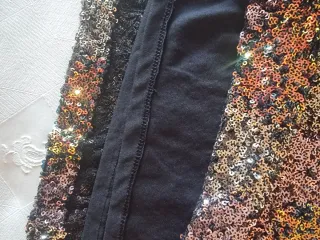 Vestido lentejuelas tirantes pull and bear