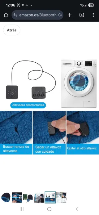 Gorro Sivitick Bluetooth Negro y Azul