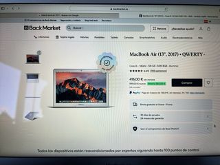 MacBook Air 13 2017 8GB RAM 128GB SSD