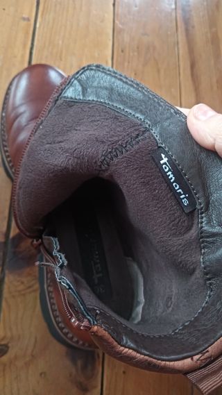 Botas de piel mujer marrones