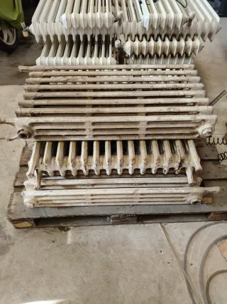 Radiadores de Hierro Fundido Beige/Gris