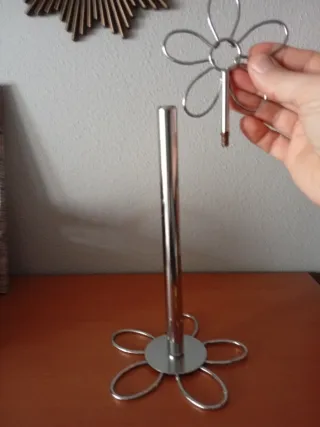 Portarrollos cocina flor metal