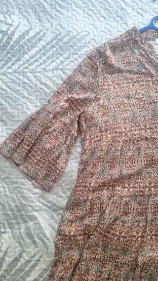 Vestido estampado corto talla S