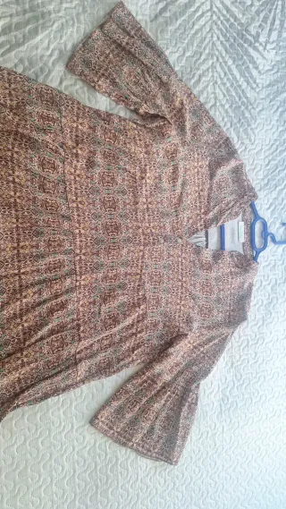 Vestido estampado corto talla S