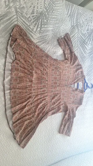 Vestido estampado corto talla S