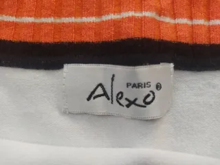 Jersey Alexo Naranja y Blanco