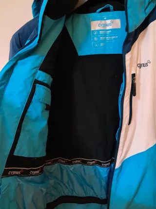 Giacca da montagna Cygnus blu e bianca