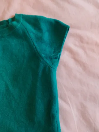 Jersey Benetton verde menta talla S