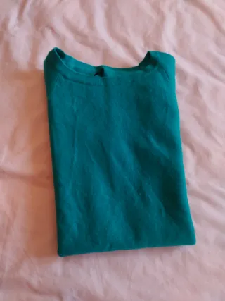 Jersey Benetton verde menta talla S