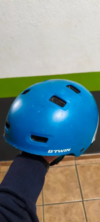 Casco Btwin Azul Niño