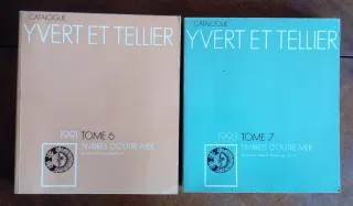 LOTE 5 CATALOGOS DE SELLOS YVERT ET TELLIER