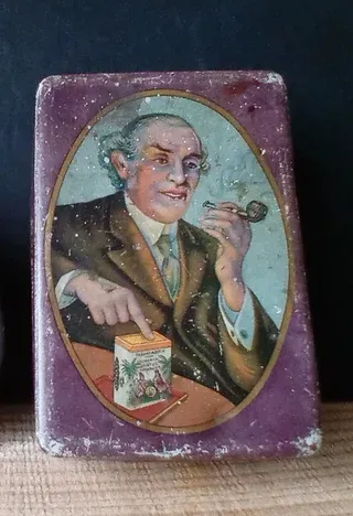 Vecchie scatole tabacco Italia e Justus Hamburg