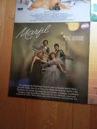 4 Lp Vinilo Marfil"Recuerdos,los 60,los 70,de cine