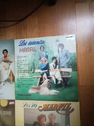 4 Lp Vinilo Marfil"Recuerdos,los 60,los 70,de cine