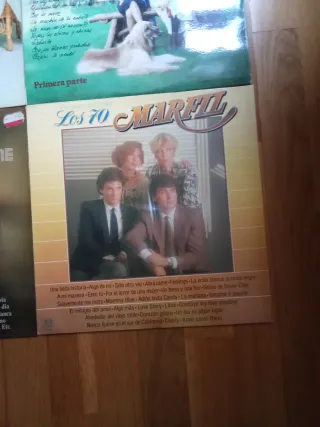 4 Lp Vinilo Marfil"Recuerdos,los 60,los 70,de cine