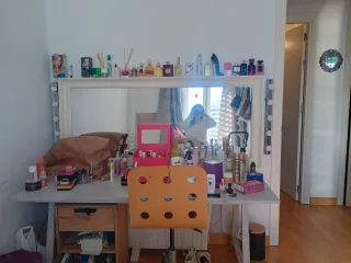 Tocador maquillaje espejo luces