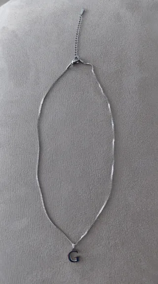Collana con ciondolo lettera G, nuovo
