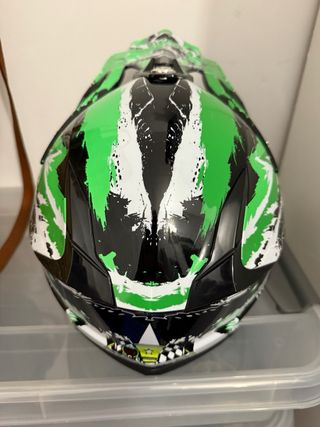 Casco BMX niño verde como nuevo