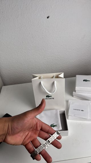 Pulsera Lacoste Plata