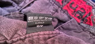 Pantalones cargo mujer con bordado.Desigual. T 40.