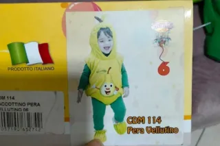 Costume Carnevale Pera Bimbo 6 Mesi