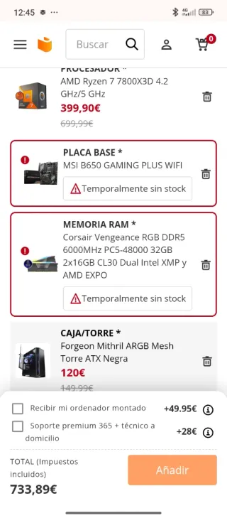 Pc torre profesional  CONPONENTES EN FOTOS