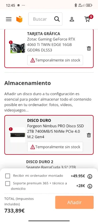 Pc torre profesional  CONPONENTES EN FOTOS