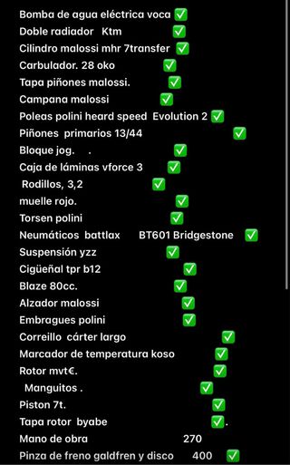 Yamaha Jog RR Competición/Para calle