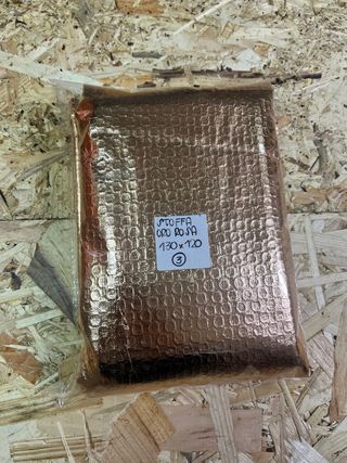 Scampolo stoffa oro rosa metallizzata 130x120