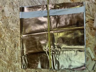 Scampolo stoffa oro rosa metallizzata 130x120