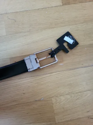 Cinturón Michael Kors Negro Dorado Nuevo