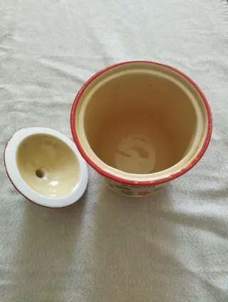 Tarro Cerámica Lentejas Decorado