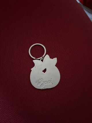 Portachiavi coppia volpi abbracciate cuore