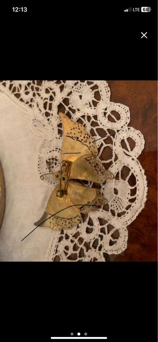 Spilla farfalla antica colorata