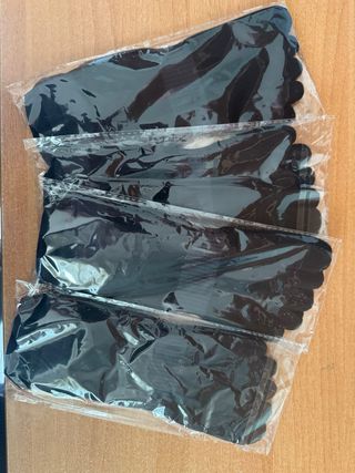 Calcetines de dedos. Pie respetusoso para calzado