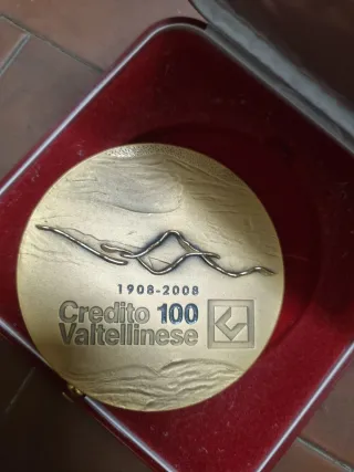 Medaglione in bronzo Credito Valtellinese Lodigian