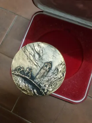 Medaglione in bronzo Credito Valtellinese Lodigian