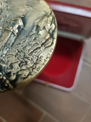 Medaglione in bronzo Credito Valtellinese Lodigian