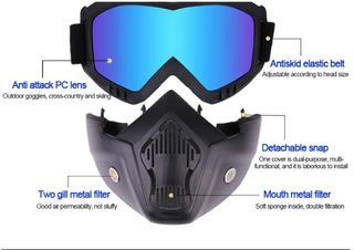Gafas Motocross Antiviento y Antipolvo